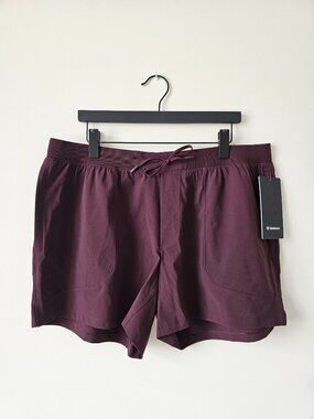 NWT LULULEMON GNPL Plum Burgundy License To Train Shorts 5" Linerless Men's XXL
